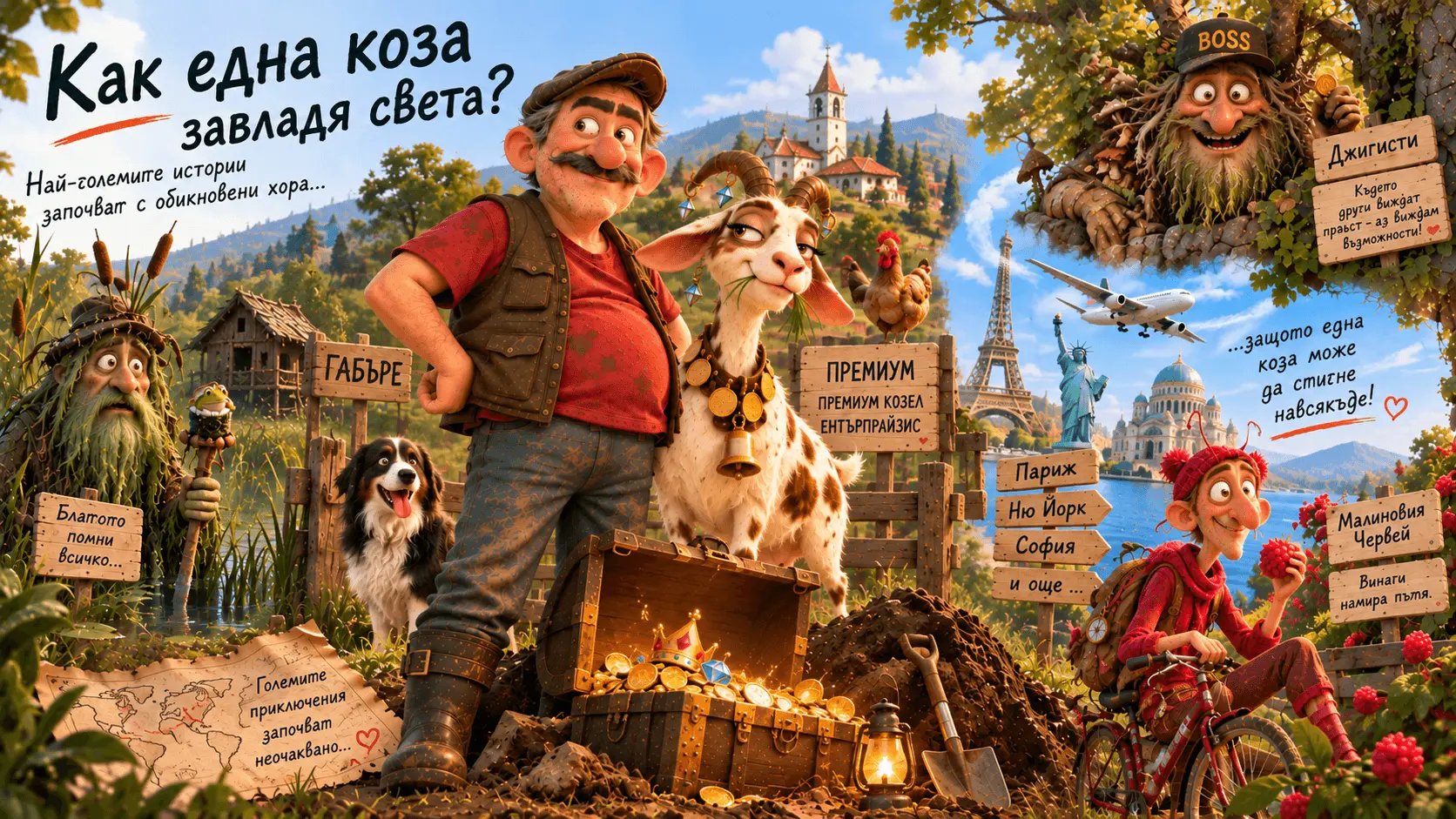 Светът на Бачо Цеко и Козата Шарена